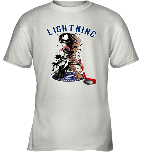 NHL Tampa Bay Lightning Hockey Venom Groot Guardians Of The Galaxy ZsMGX6jW5yZ youth t shirt 26 95 151514 front white