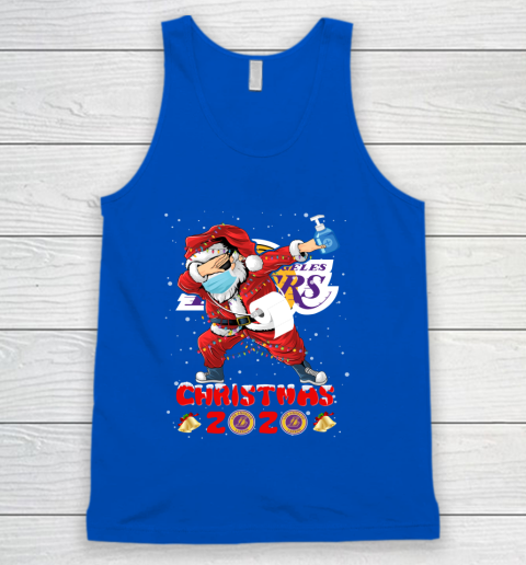 Los Angeles Lakers Funny Santa Claus Dabbing Christmas 2020 NBA Tank Top 4