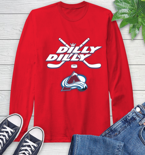 NHL Colorado Avalanche Dilly Dilly Hockey Sports Long Sleeve T-Shirt 10