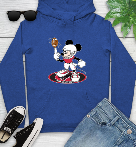 NFL Football Atlanta Falcons Cheerful Mickey Disney Shirt Youth Hoodie 9
