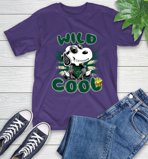 NHL Hockey Minnesota Wild Cool Snoopy Shirt T-Shirt 6 NHL Hockey Minnesota Wild Cool Snoopy Shirt T-Shirt - Image 6