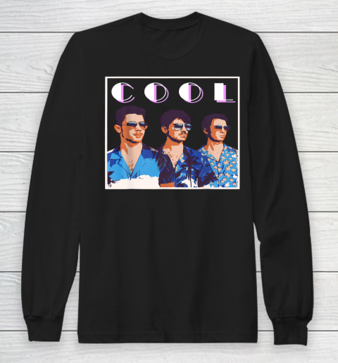 Vintage Jonas Cool brothers Gift happiness 80s 90s Long Sleeve T-Shirt