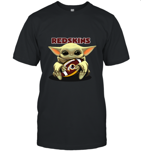 Baby Yoda Loves The Washington Redskins Star Wars NFL Unisex Jersey Tee