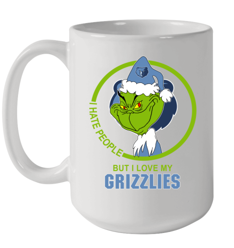 Memphis Grizzlies NBA Christmas Grinch I Hate People But I Love My Favorite Basketball Team Ceramic Mug 15oz