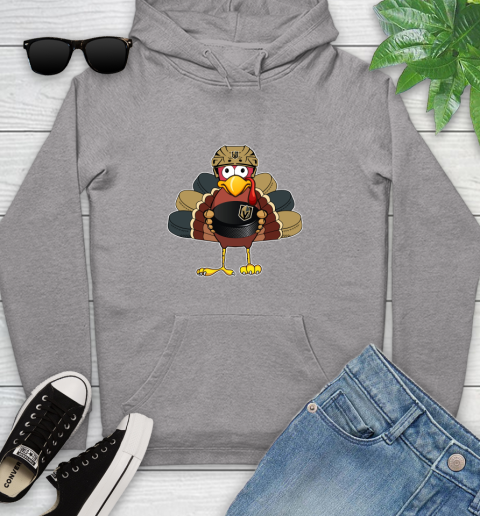 Vegas Golden Knights Turkey Thanksgiving Day Youth Hoodie 6