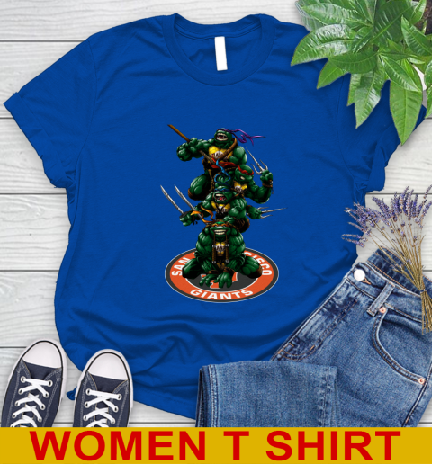 MLB Baseball San Francisco Giants Teenage Mutant Ninja Turtles Shirt Women's T-Shirt 9
