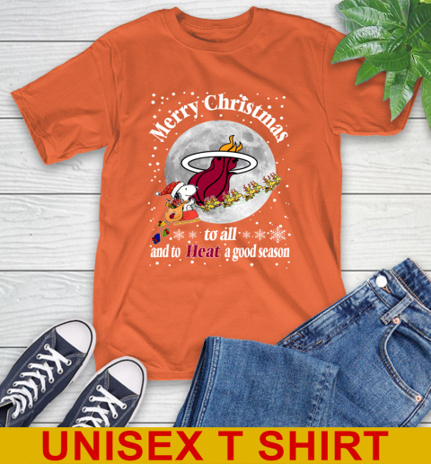 Miami Heat Merry Christmas To All And To Heat A Good Season NBA Basketball Sports T-Shirt 4