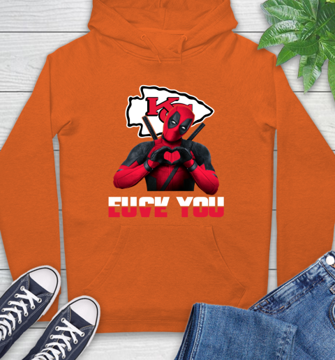 NHL Kansas City Chiefs Deadpool Love You Fuck You Football Sports Hoodie 4
