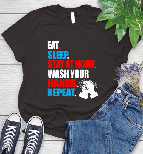 Coronavirus Shirt  Eat Sleep Stay At Home Wash Your Hands Repeat Shirt 90