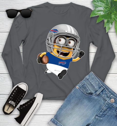 NFL Buffalo Bills Minions Disney Football Sports Youth Long Sleeve 8