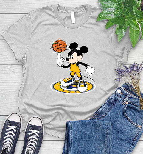 NBA Basketball Indiana Pacers Cheerful Mickey Disney Shirt Women's T-Shirt 2