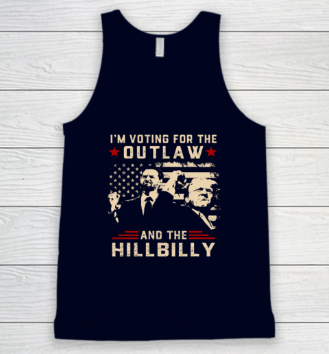 Trump 2024 Flag Outlaw Hillbilly J D.Vance 2024 Donald Trump Tank Top 2