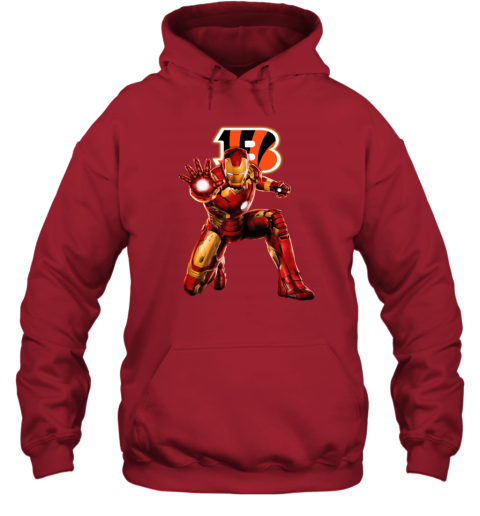 NFL Iron Man Cincinnati Bengals Long Sleeve T-Shirt - Rookbrand