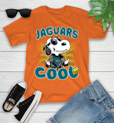 NFL Football Jacksonville Jaguars Cool Snoopy Shirt Youth T-Shirt 8