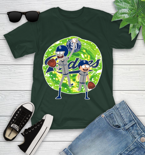 MLB San Diego Padres Rick And Morty Baseball Sports Youth T-Shirt 5