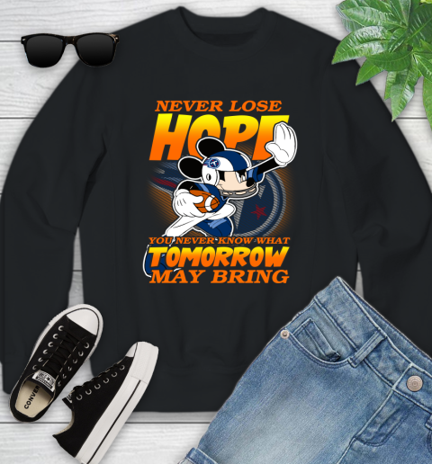 Tennessee Titans NFL Football Mickey Disney Never Lose Hope Youth Sweatshirt
