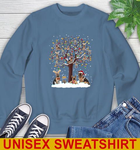 German shepherd dog pet lover light christmas tree shirt 34