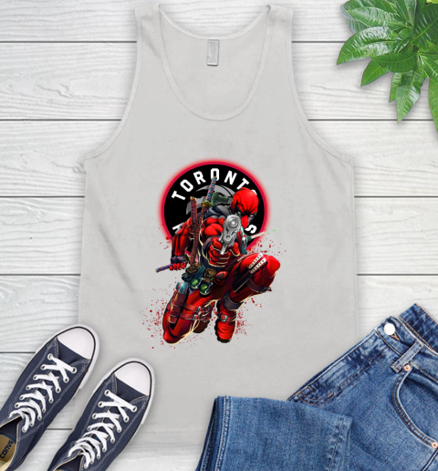 NBA Deadpool Marvel Comics Sports Basketball Toronto Raptors Tank Top