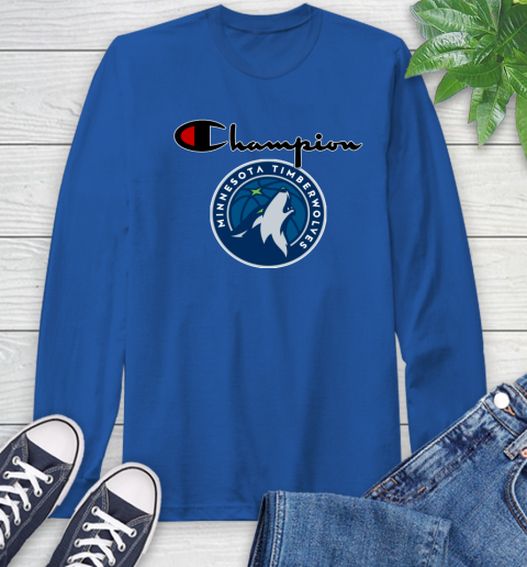 NBA Basketball Minnesota Timberwolves Champion Shirt Long Sleeve T-Shirt 7