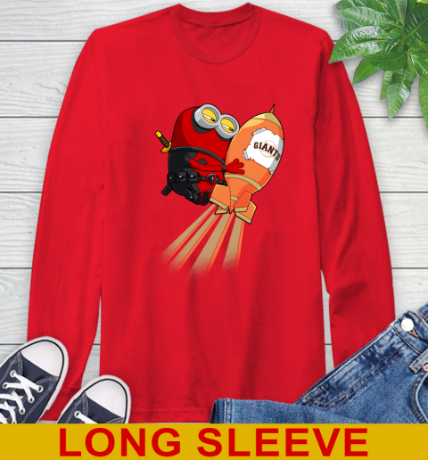 MLB Baseball San Francisco Giants Deadpool Minion Marvel Shirt Long Sleeve T-Shirt 12