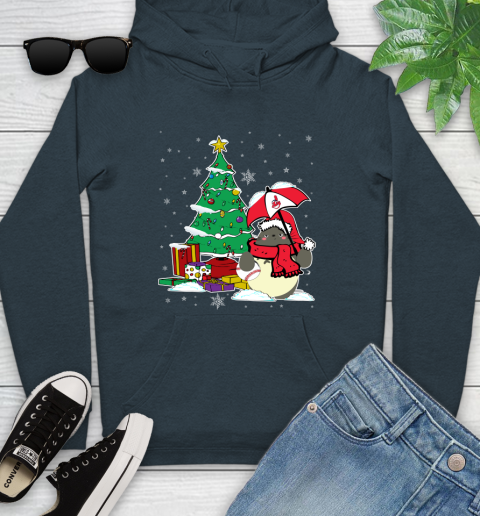 Cleveland Indians MLB Baseball Cute Tonari No Totoro Christmas Sports Youth Hoodie 10