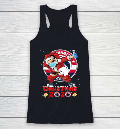 Washington Wizards Funny Santa Claus Dabbing Christmas 2020 NBA Racerback Tank 7