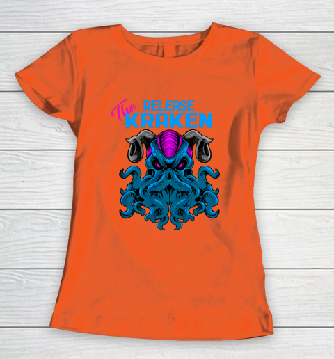 Kraken Sea Monster Vintage Release the Kraken Giant Kraken Women's T-Shirt 2