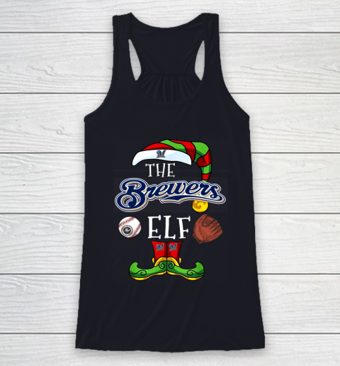 Milwaukee Brewers Christmas ELF Funny MLB Racerback Tank 7
