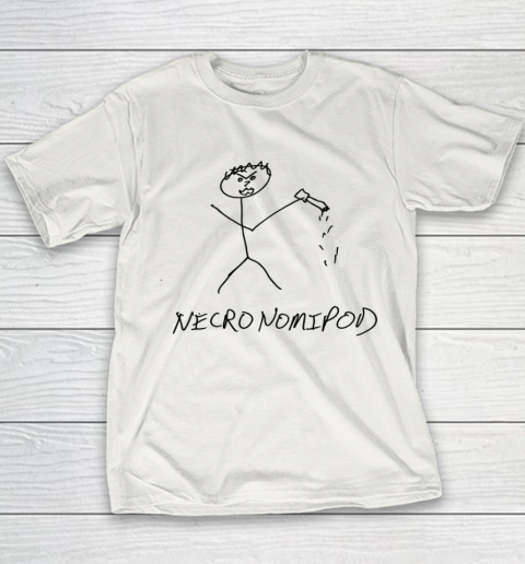 Necronomipod Stick Figure Mike Draw Youth T-Shirt