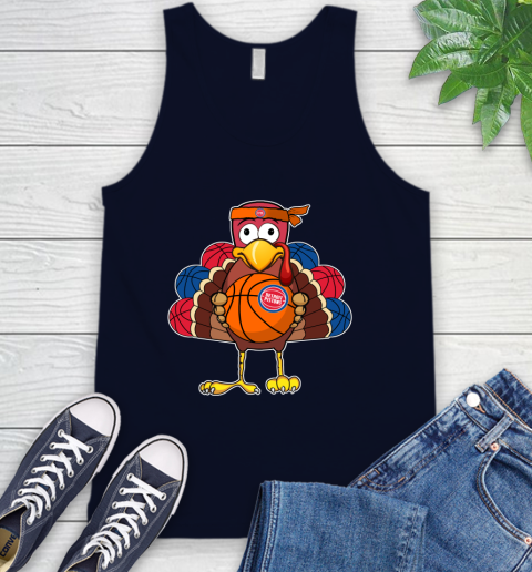 Detroit Pistons Turkey thanksgiving day Tank Top 3