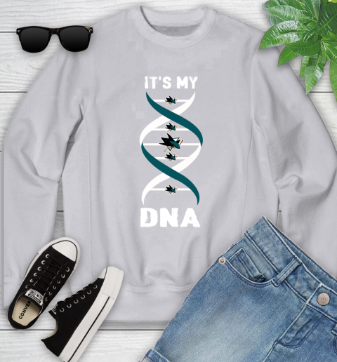 San Jose Sharks NHL Hockey It's My DNA Sports Youth Sweatshirt 3