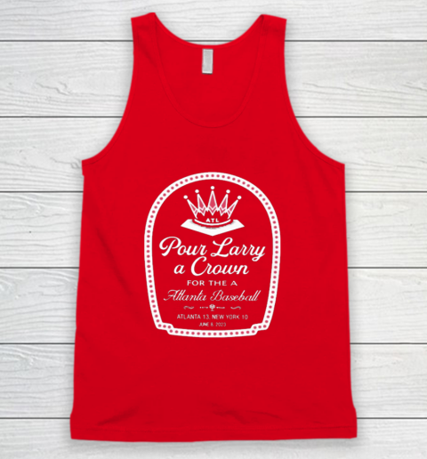 Atlanta Braves Pour Larry A Crown Tank Top 4