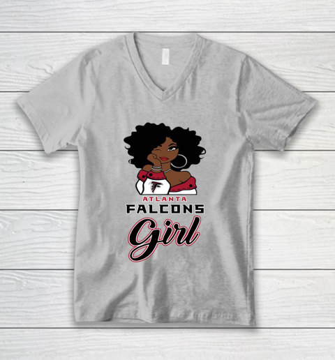 Atlanta Falcons Girl NFL V-Neck T-Shirt 4