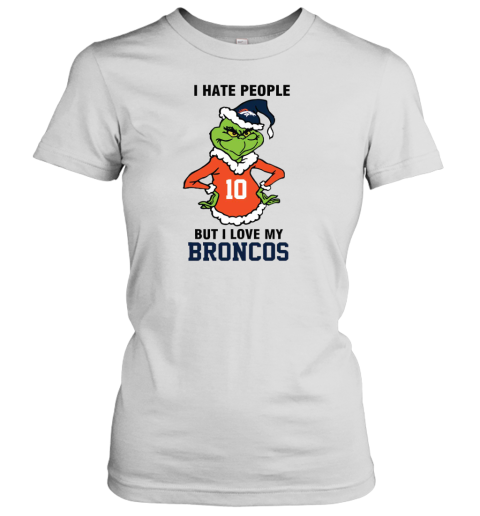 I Hate People But I Love My Broncos Denver Broncos NFL Teams Women's T-Shirt