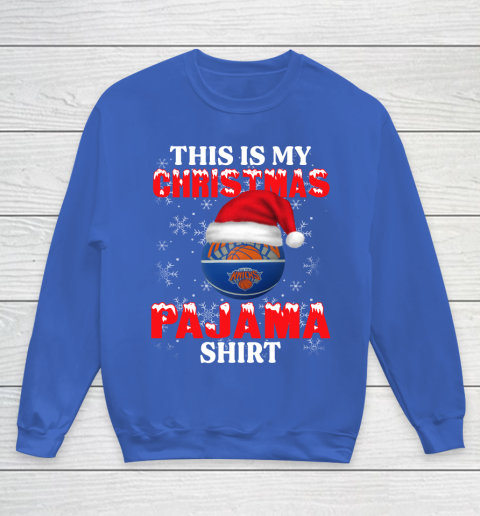 New York Knicks This Is My Christmas Pajama Shirt NBA Youth Sweatshirt 6