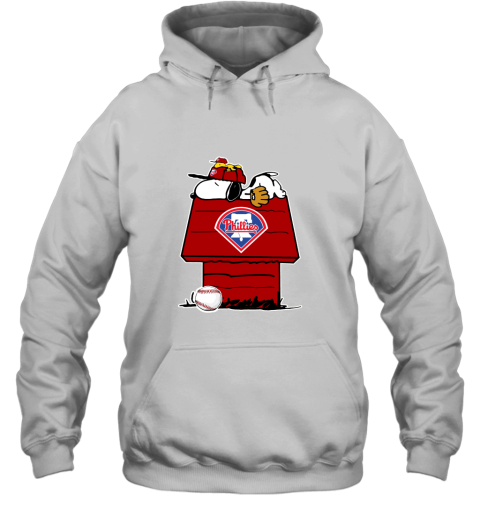 Philadelphia Phillies Snoopy And Woodstock Resting Together MLB Hoodie