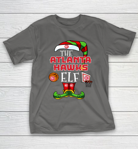 Atlanta Hawks Christmas ELF Funny NBA T-Shirt 8