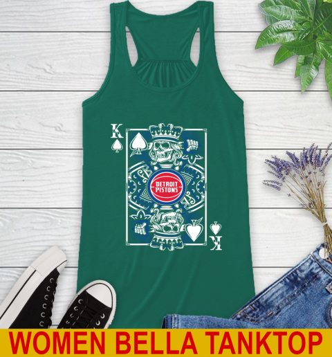Detroit Pistons NBA Basketball The King Of Spades Death Cards Shirt Racerback Tank 5