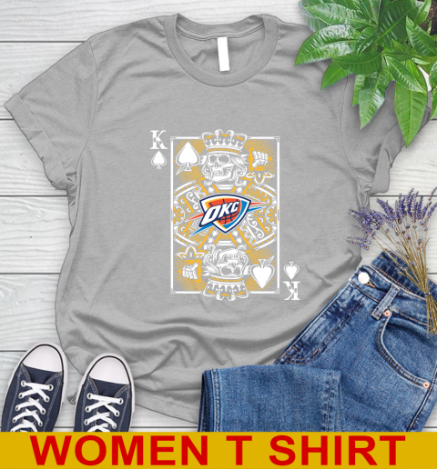 Oklahoma City Thunder NBA Basketball The King Of Spades Death Cards Shirt Women's T-Shirt 5