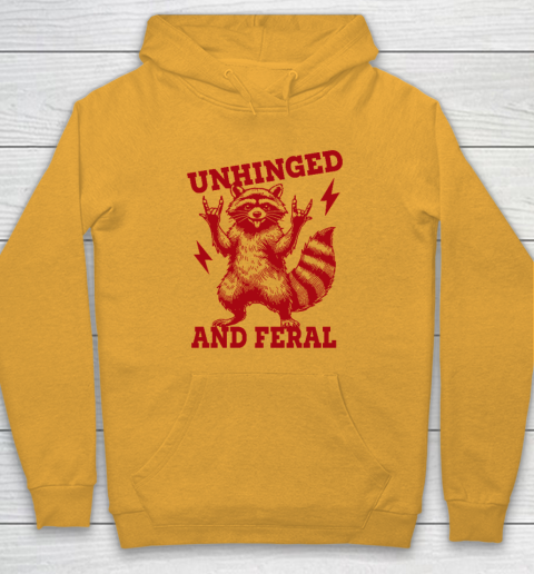 Unhinged And Feral Raccoon Hoodie 2
