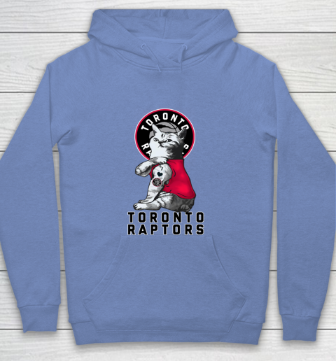 NBA Basketball My Cat Loves Toronto Raptors Youth Hoodie 8