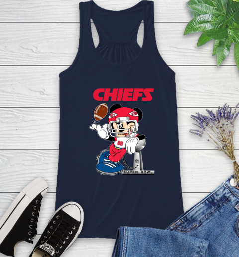NFL Kansas city chiefs Mickey Mouse Disney Super Bowl Football T Shirt Racerback Tank 12