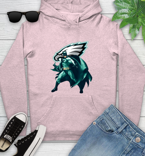 NFL Batman Football Sports Philadelphia Eagles Youth Hoodie 10