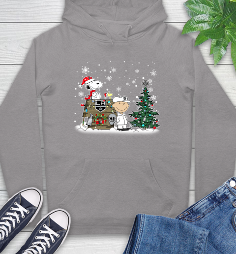 NHL Los Angeles Kings Snoopy Charlie Brown Woodstock Christmas Stanley Cup Hockey Hoodie 6