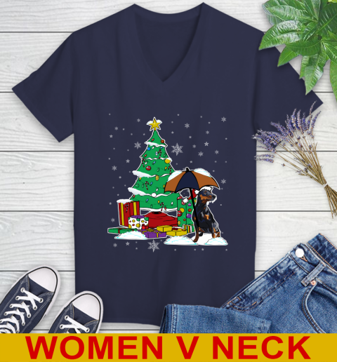 Dobermann Christmas Dog Lovers Shirts 84