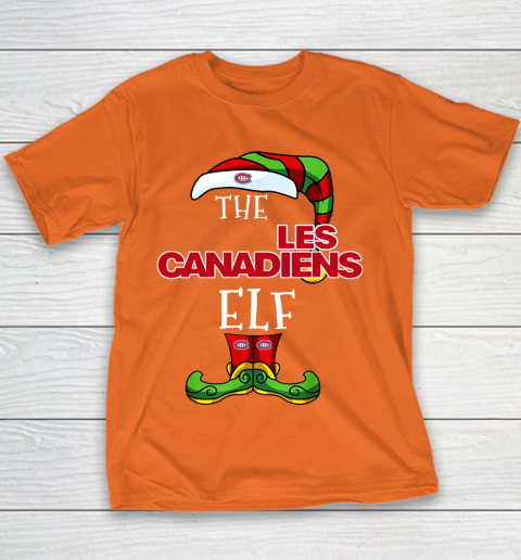 Montreal Canadiens Christmas ELF Funny NHL Youth T-Shirt 4