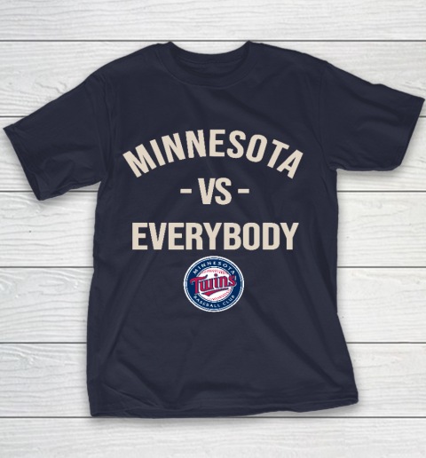 Minnesota Twins Vs Everybody Youth T-Shirt 2