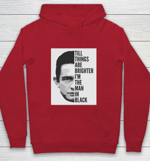 Johnny Cash  Man In Black Lyrics Youth Hoodie 7