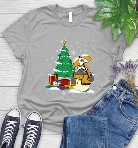 Jacksonville Jaguars NFL Football Cute Tonari No Totoro Christmas Sports Women's T-Shirt 5