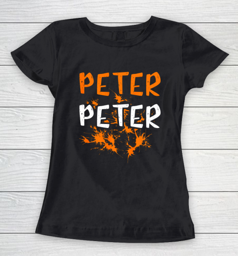 Mens Couples Costume Peter Peter Pumpkin Eater Splash Halloween Women's T-Shirt